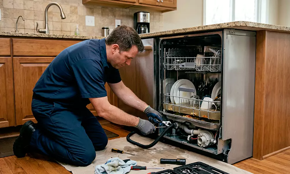 Dishwasher Not Draining Repair in Attleboro, MA