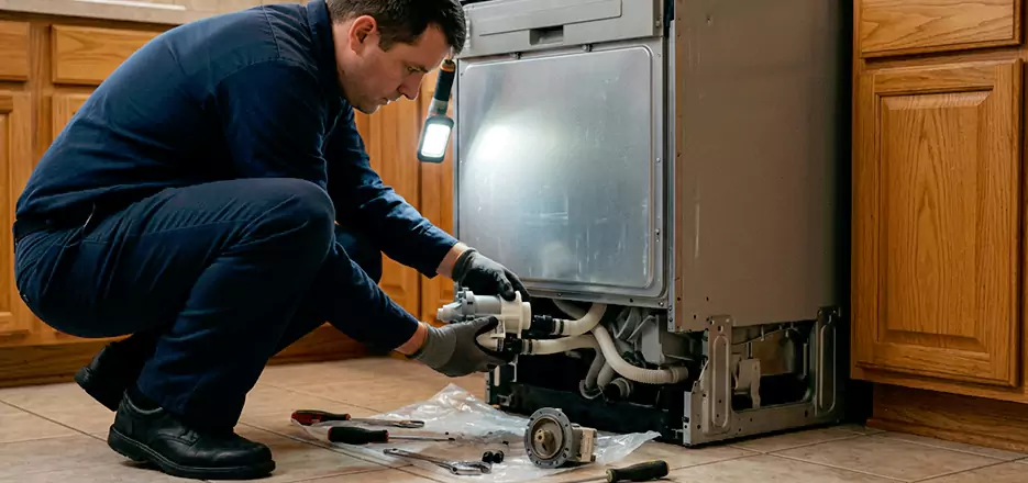 Dishwasher Drain Hose Repair in Attleboro